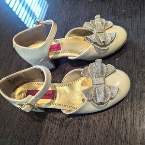 RACHEL SHOES  Cecilia DRESSY Bows WHITE - size 3